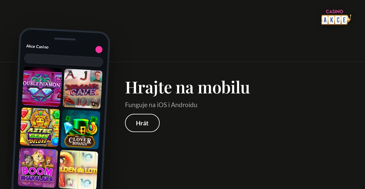 Lobby online casina v mobilním telefonu